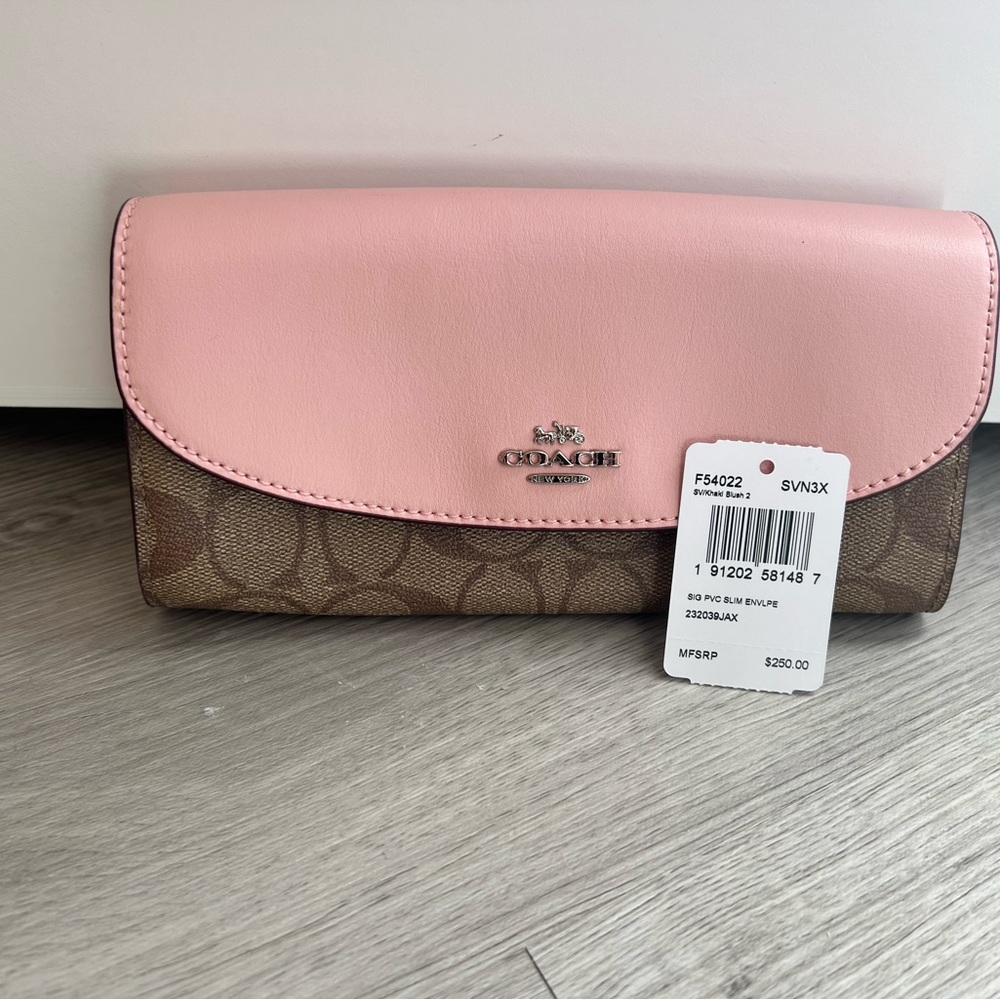 NWT Coach Signature Slim Envelope Wallet - Picture 5 of 5